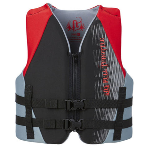 Full Throttle Youth Life Jacket Rapid-Dry-Red