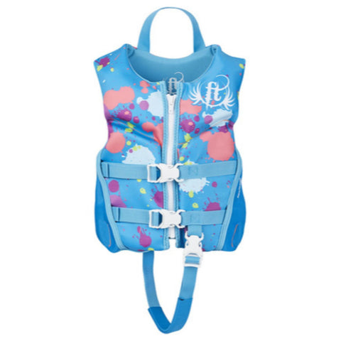 Full Throttle Child Life Jacket Rapid-Dry Flex-Back-Aqua