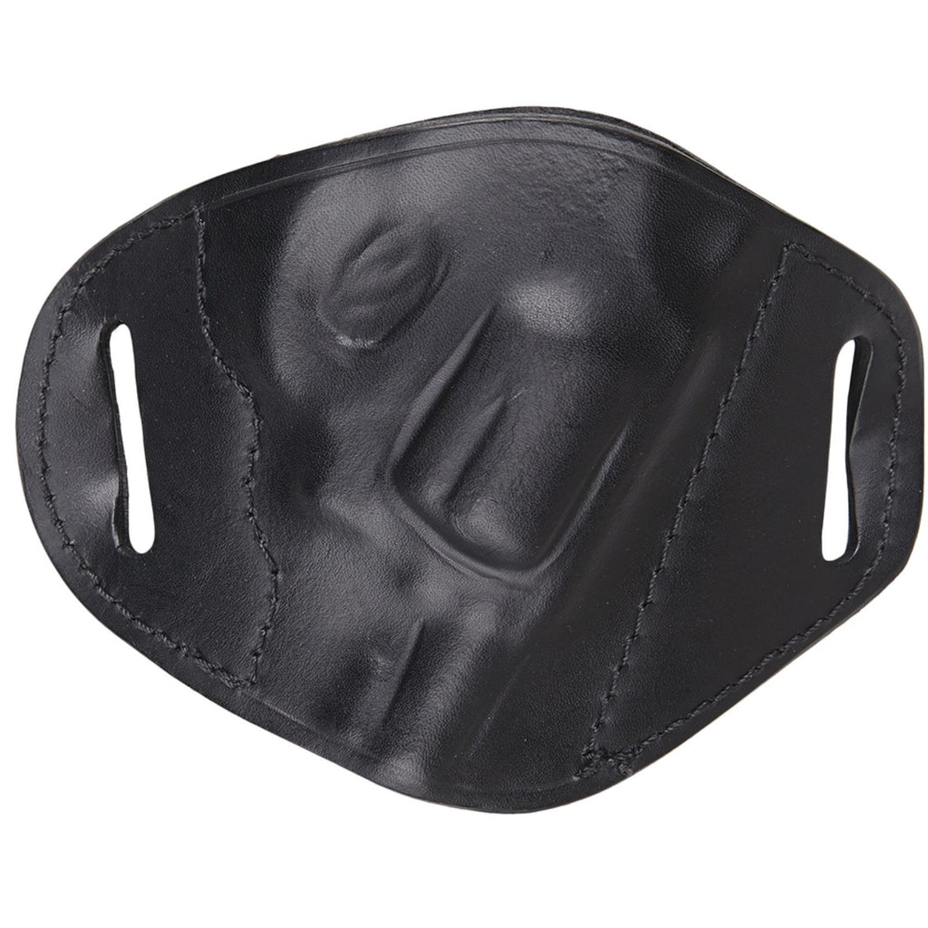 Bulldog Black Molded Leather Belt Slide Holster Sm Revolver