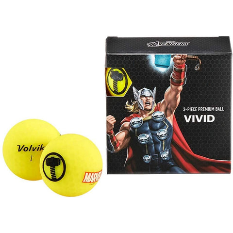 Volvik Marvel Golf Balls 4pk-Thor