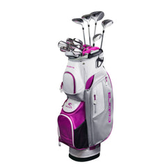 Cobra FLY-XL Womens Golf Set-Silver Plum-RH-Cart Bag