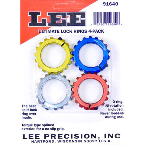 Lee Precision Ultimate Lock Rings 4 Pack