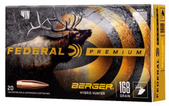 Federal P280IBCH1 Premium Berger Hybrid Hunter 280 Ackley Improved 168 gr Berger Hybrid Hunter 20 Bx/ 10 Cs
