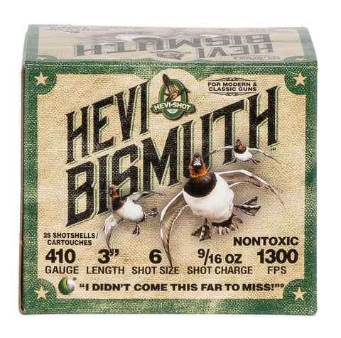 Hevishot 19006 Hevi-Bismuth Waterfowl 410 Gauge 3" 9/16 oz 6 Shot 25 Bx/ 10 Cs