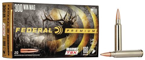 Federal P300WP Premium  300 Win Mag 180 gr Barnes Triple-Shock X 20 Bx/ 10 Cs