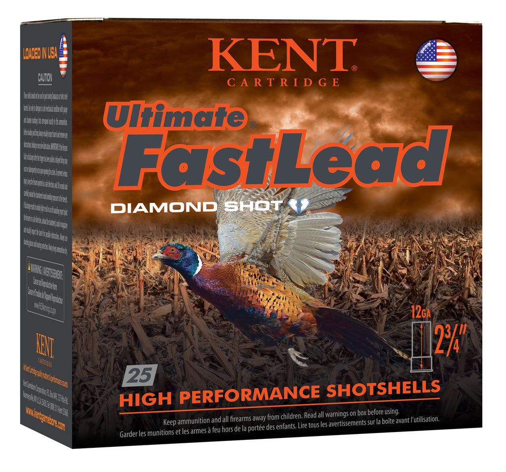 Kent Cartridge K122UFL405 Ultimate Fast Lead  12 Gauge 2.75" 1 3/8 oz 5 Shot 25 Bx/ 10 Cs