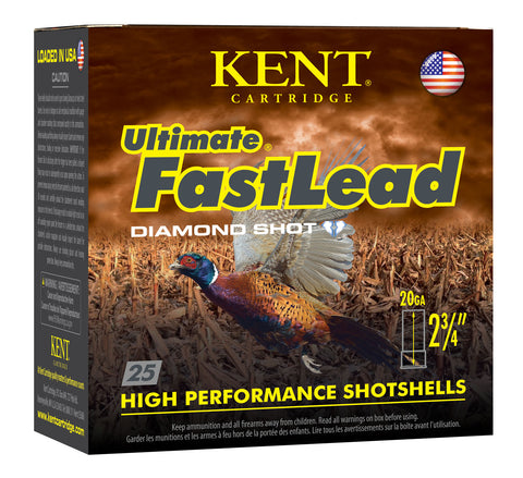 Kent Cartridge K202UFL2875 Ultimate Fast Lead  20 Gauge 2.75" 1 oz 7.5 Shot 25 Bx/ 10 Cs