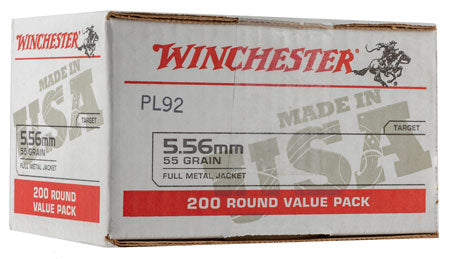 Winchester Ammo USA556L2 USA  5.56 NATO 55 gr Full Metal Jacket 200 Bx/ 4 Cs