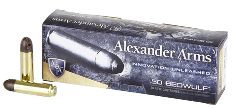 ALEXANDER ARMS LLC AB200ARXBX OEM  50 Beowulf 200 gr Polymer Tip 20 Bx/ 10 Cs