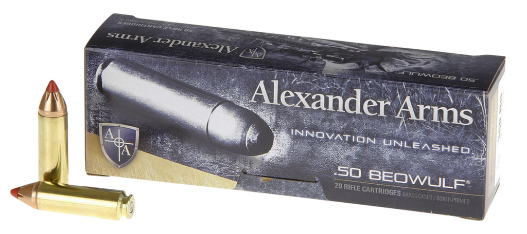 ALEXANDER ARMS LLC AB300FTXBX OEM  50 Beowulf 300 gr Polymer Tip 20 Bx/ 10 Cs
