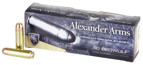 ALEXANDER ARMS LLC AB350RSBOX OEM  50 Beowulf 350 gr Polymer Tip 20 Bx/ 10 Cs