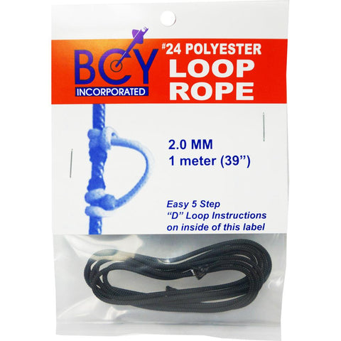 BCY 24 D-Loop Material Black 1m