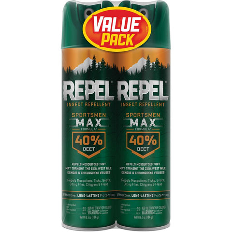 Repel Insect Repellent Sportsmen Max Formula 40% DEET 6.5 oz. 2 pk.