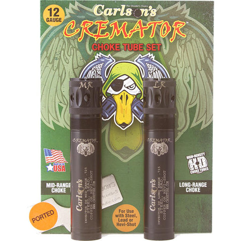 Carlsons Cremator Ported Choke 12 ga. Browning Invector DS MR, LR 2 pk.