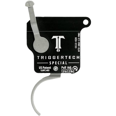 TriggerTech Rem 700 Special Single Stage Triggers Stainless Traditional Curved Top Safety RH