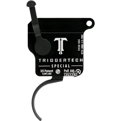 TriggerTech Rem 700 Special Single Stage Triggers PVD Black Traditional Curved Top Safety RH