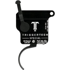 TriggerTech Rem 700 Special Single Stage Triggers PVD Black Traditional Curved Top Safety RH