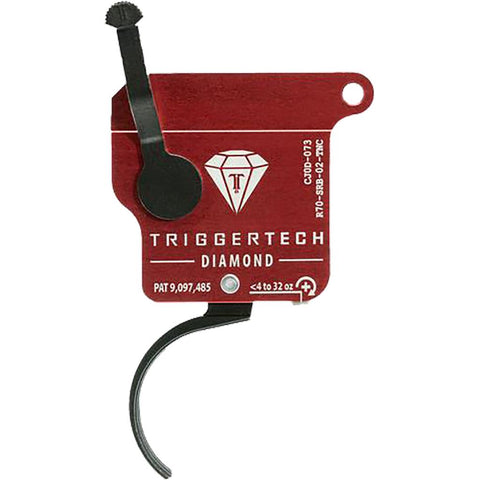 TriggerTech Rem 700 Diamond Single Stage Triggers PVD Black Traditional Curved Top Safety RH