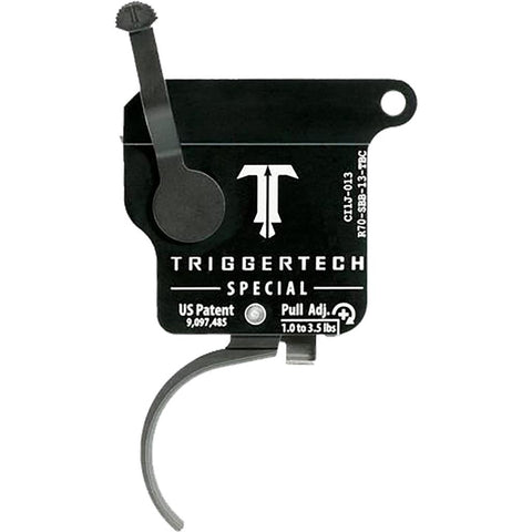 TriggerTech Rem 700 Special Single Stage Triggers PVD Black Traditional Curved Bottom Safety RH