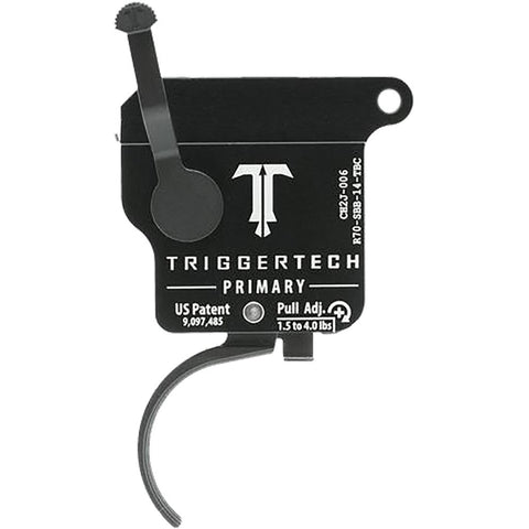 TriggerTech Rem 700 Primary Single Stage Triggers Factory PVD Black Traditional Curved Top Safety RH