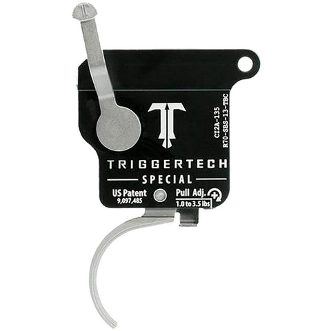 TriggerTech Rem 700 Special Single Stage Triggers Factory Stainless Traditional Curved Top Safety RH
