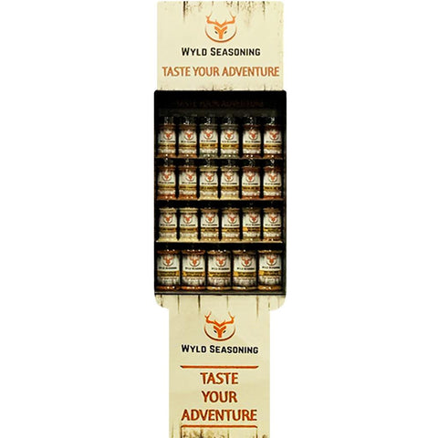 Wyld Seasoning Display with Bottle Assortment