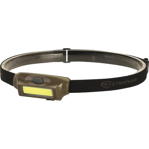 Streamlight Bandit Rechargeable Headlamp Coyote Green LED and White Light 180 Lumens