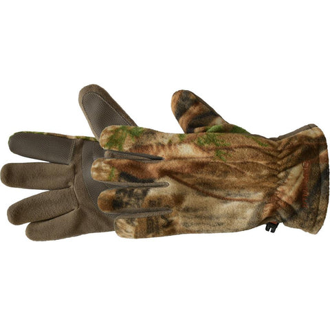 Manzella Hunter Fleece Gloves Large Realtree Edge