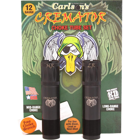 Carlson Cremator Non Ported Choke Tube 12 ga. Browning Invector Plus, MR and LR 2 Pack