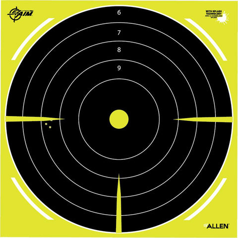 EzAim Pull-n-Shoot Splash Bullseye Target Roll 12x12 8 pk.