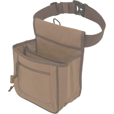 Allen Rival Double Compartment Shell Bag Brown