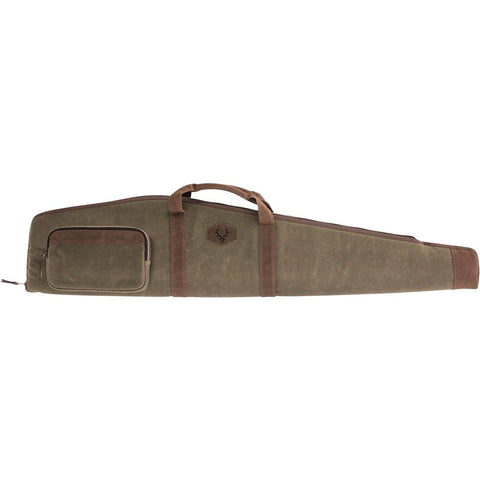 Evolution Rawhide Waxed Canvas Rifle Case Green Canvas and Tan 48 in.