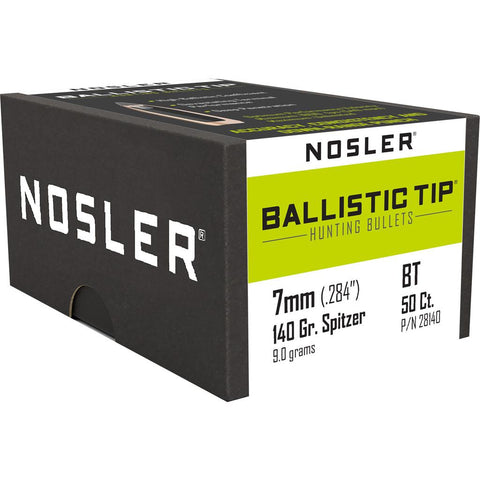 Nosler Ballistic Tip Hunting Bullets 7mm 140 gr. Spitzer Point 50 pk.