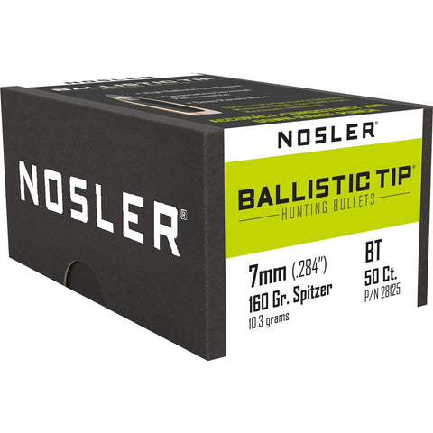 Nosler Ballistic Tip Hunting Bullets 7mm 160 gr. Spitzer Point 50 pk.