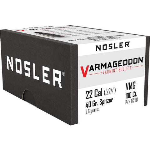 Nosler Varmageddon Bullets .22 Cal. 40 gr. FB Tipped 100 pk.