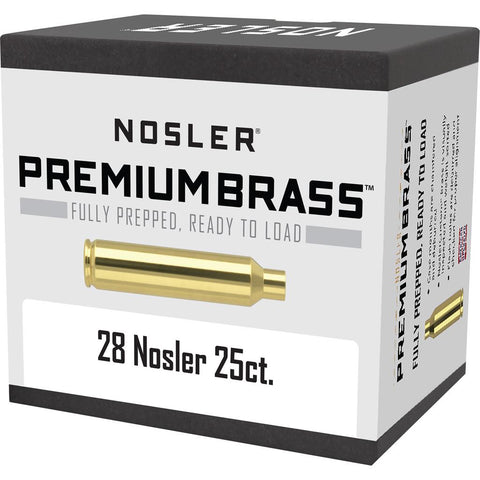 Nosler Custom Brass 28 Nolser 25 pk.