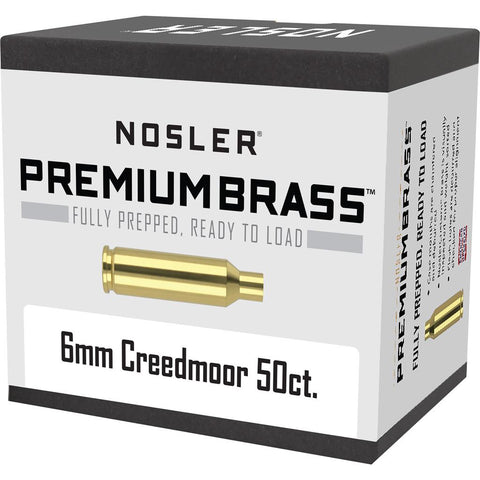 Nosler Custom Brass 6mm Creedmoor 50 pk.