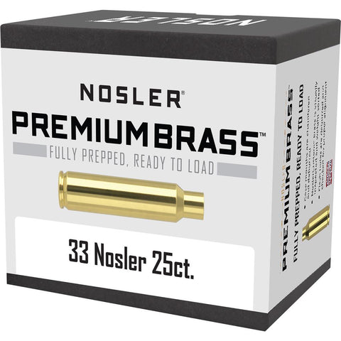 Nosler Custom Brass 33 Nosler 25 pk.