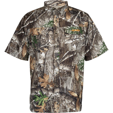 Habit Hatcher Pass Camo Guide Short Sleeve Shirt Realtree Edge X-Large