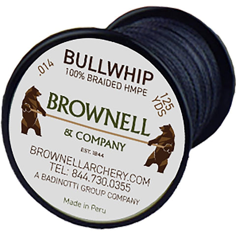 Brownell Bullwhip Serving Black .014 125 yd.