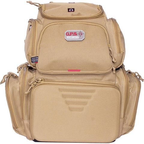 GPS Executive Backpack with Cradle Tan 4 Handgun