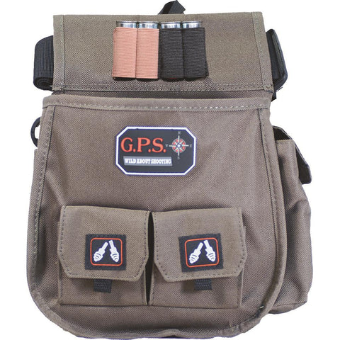 GPS Sporting Clays Deluxe Double Shell Pouch Olive w/Belt