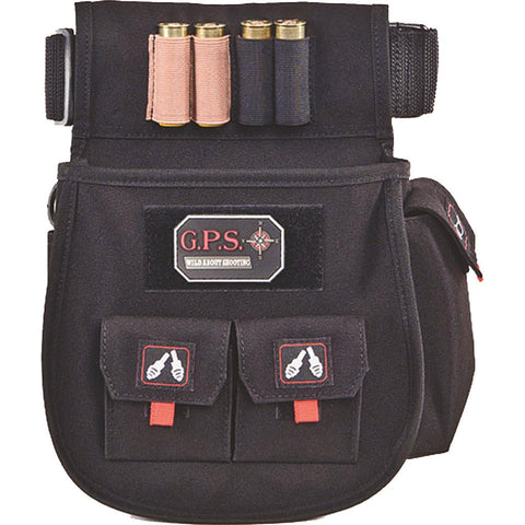 GPS Sporting Clays Deluxe Double Shell Pouch Black w/Belt
