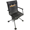 Muddy Swivel Ground Chair Black with Adjustable Legs - Muddy Outdoors - View 1