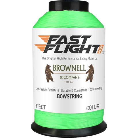 Brownell Fast Flight Plus Bowstring Material Fluorescent Green 1/8 lb.