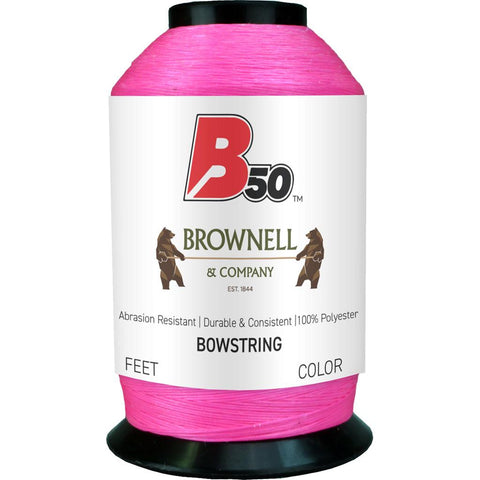 Brownell B50 Bowstring Material Fluorescent Pink 1/4 lb.