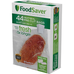 FoodSaver PreCut Bags 8 in. x 11 in. Quart 44 pk.
