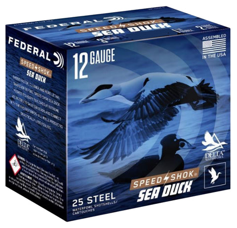 Federal WF142SD3 Speed-Shok Sea Duck 12 Gauge 3" 1 1/4 oz 3 Shot 25 Bx/ 10 Cs