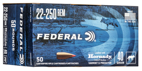 Federal V243VM2B Varmint & Predator  243 Win 75 gr Hornady V-Max (VMX) 40 Bx/ 5 Cs (Bulk Package)