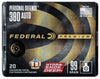 Federal P380HSD1 Premium Personal Defense 380 ACP 99 gr Hydra-Shok Deep Hollow Point 20 Bx/ 10 Cs - Federal - View 1
